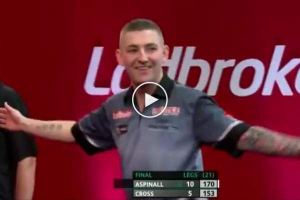 VIDEO: Aspinall besluit UK Open 2019 met zijn tweede 170-finish