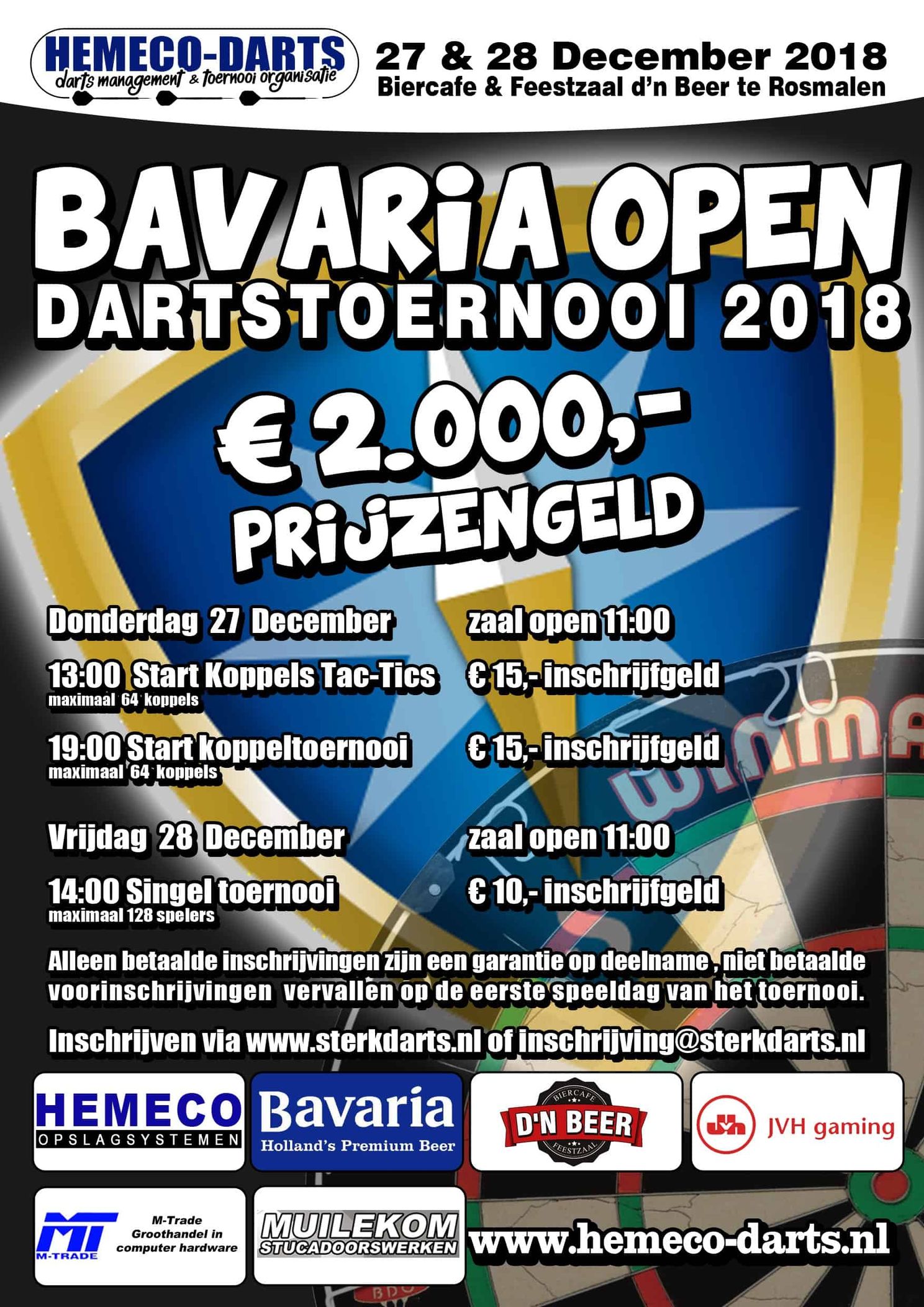 Vanmiddag het Bavaria Open D’n Beer singletoernooi in Rosmalen