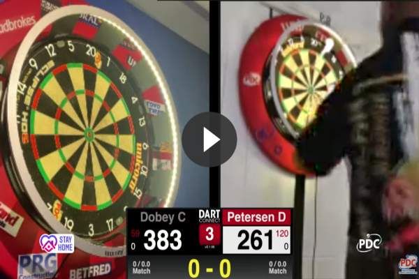 PDC 'Darts At Home'-toernooi was live te volgen via livestream