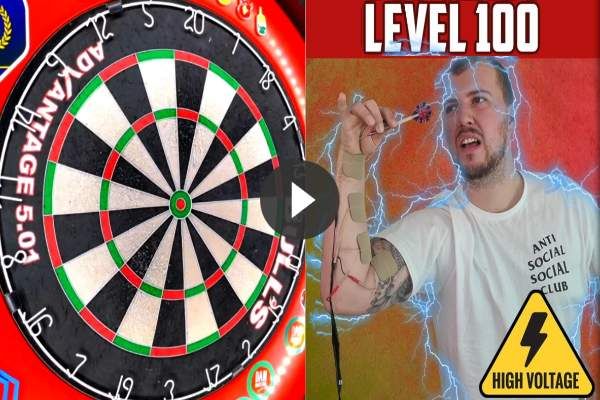 VIDEO: Kerel speelt een potje darten terwijl hij onder stroom staat