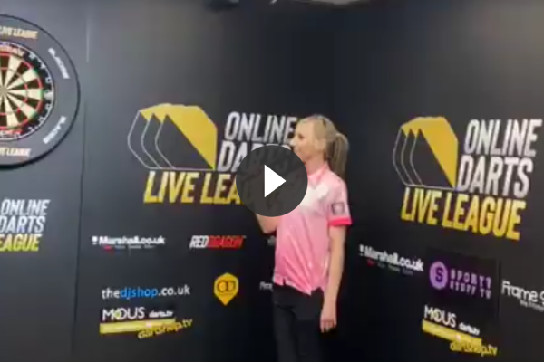 VIDEO: Het 180-geluid van Fallon Sherrock op Online Darts League