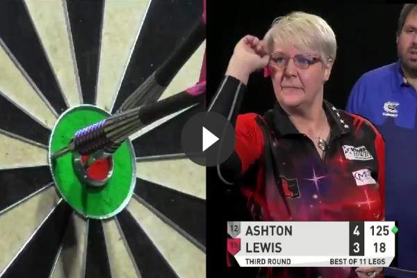 VIDEO: Lisa Ashton verslaat Adrian Lewis met prachtige 125-finish
