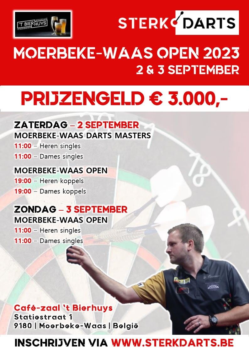 Dit weekend staat het Moerbeke-Waas Open 2023 op het programma in 't Bierhuys