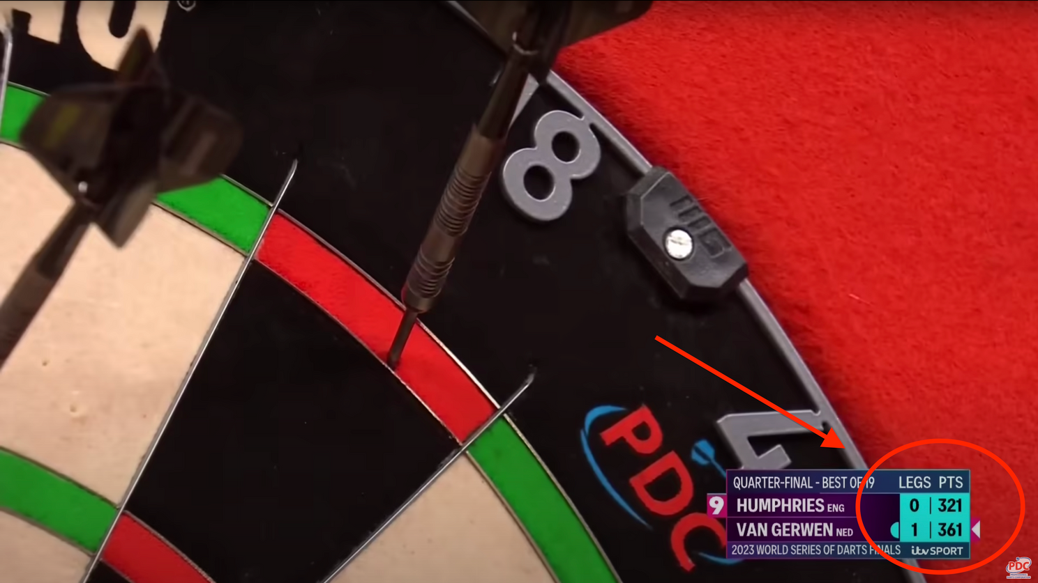 VIDEO 9-darter voor Van Gerwen live op tv in de kwart- of halve finale? Had iedereen het wel door?