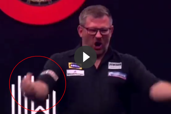 Deze beelden van James Wade van direct na de wedstrijd gaan viral op internet