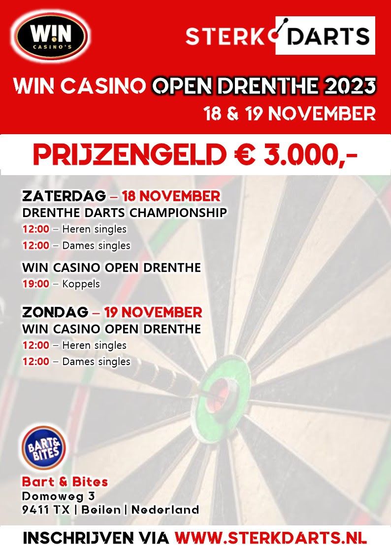 Dit weekend vindt het WIN Casino Open Drenthe 2023 in Beilen plaats