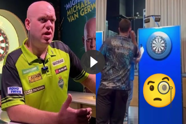 Michael van Gerwen betrapt Luke Humphries op liegen en legt dit met camera vast