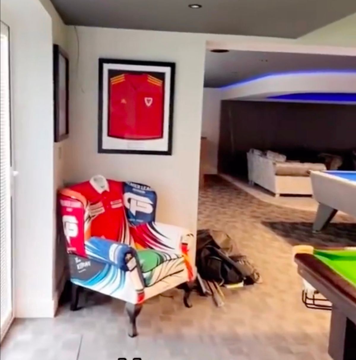 Gerwyn Price shows huge mancave with home cinema, snooker table and unique chair