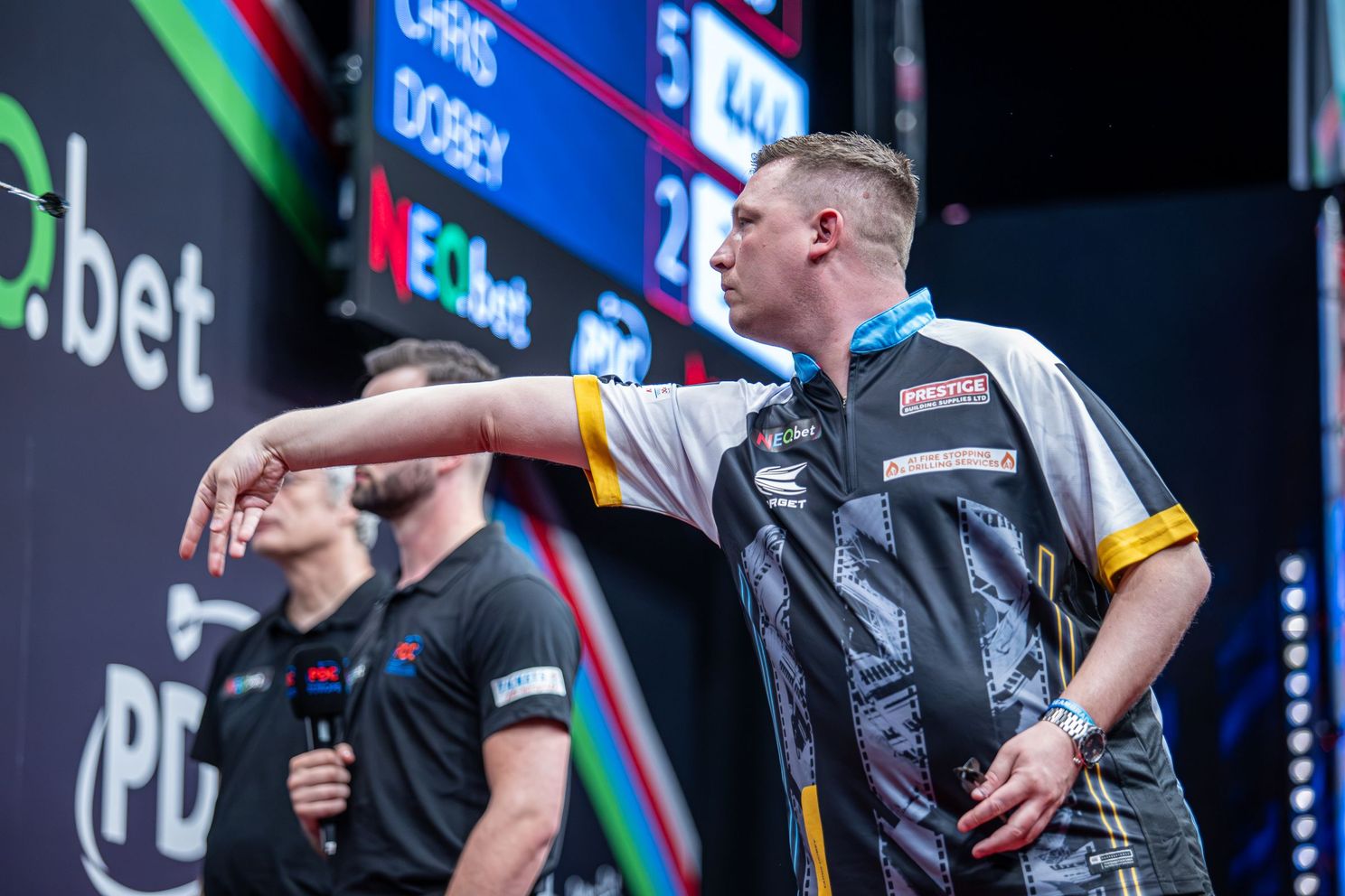 "I've struggled in the past but I feel at home up there now" - Chris Dobey makes impressive start to World Matchplay campaign with Edhouse win