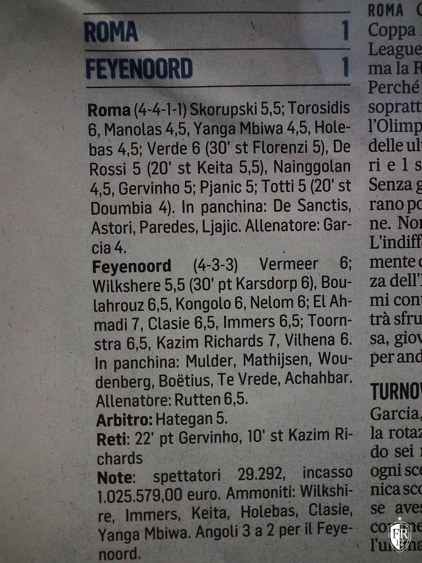 AS Roma - Feyenoord