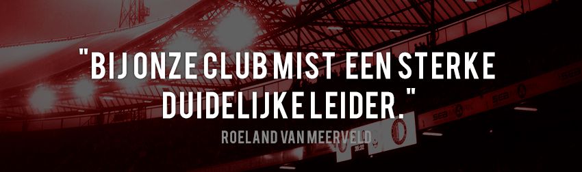 Van Meerveld: ''Feyenoord is allergisch voor kritiek''