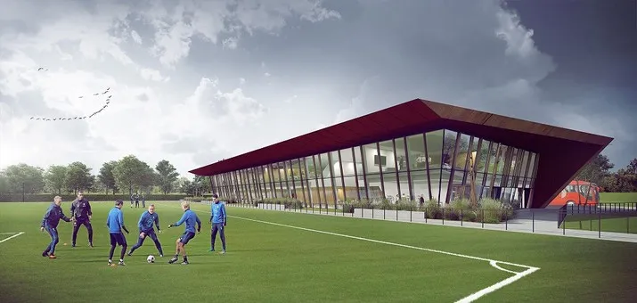 Definitief ontwerp nieuw trainingscomplex Feyenoord