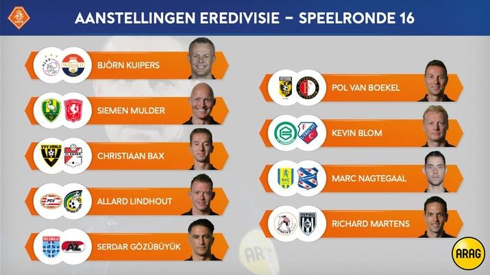 Van Boekel fluit Vitesse - Feyenoord