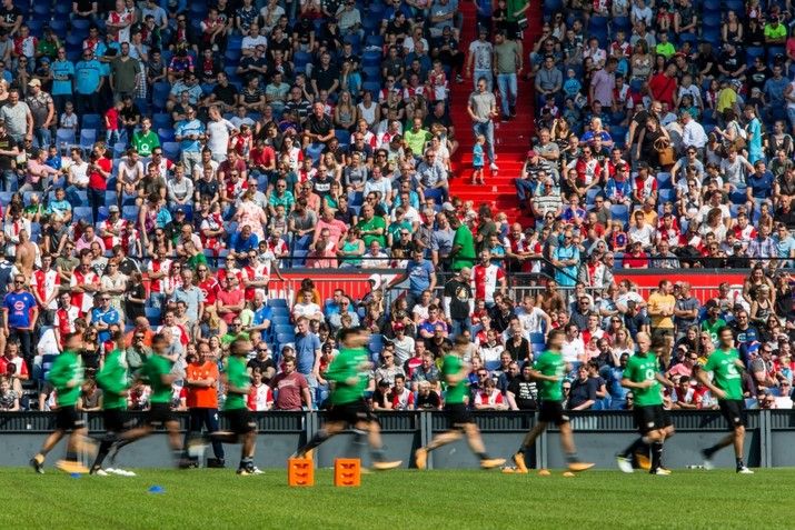 Eerste openbare training in De Kuip