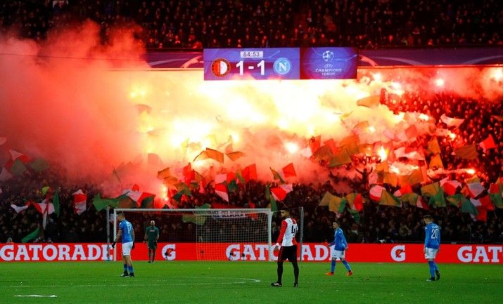 Feyenoord wint in de Champions League van Napoli