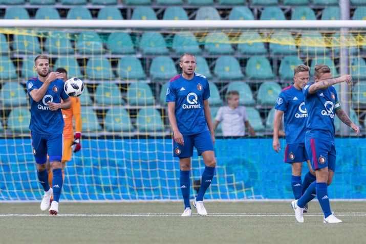 Kans op Europees voetbal klein na wanvertoning Feyenoord
