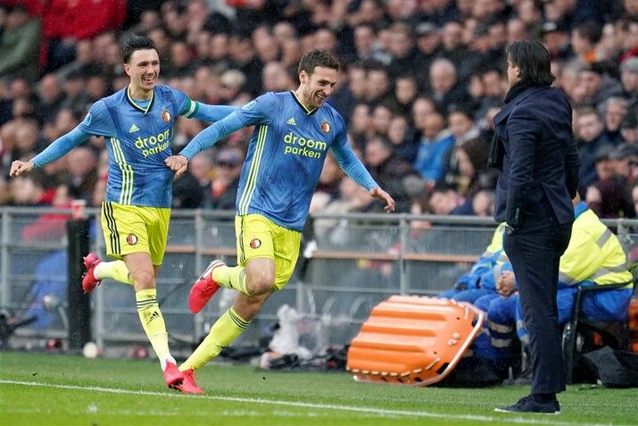 Feyenoord houdt punt over aan topper in Eindhoven