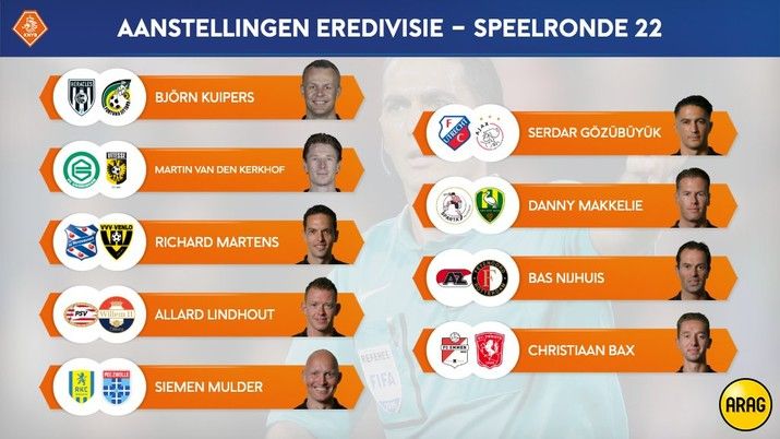 Nijhuis fluit AZ - Feyenoord