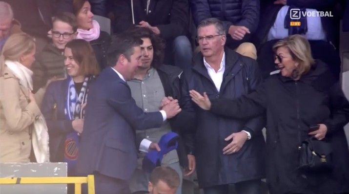 Van Geel gespot op tribune bij Club Brugge