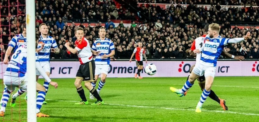 Feyenoord in de tweede helft langs De Graafschap
