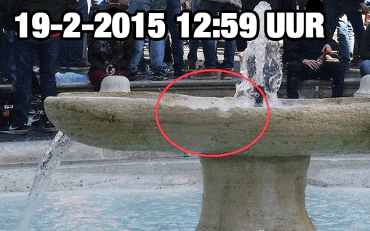 Schade aan fontein in Rome niet meer dan 2000 euro