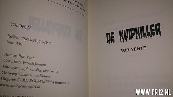Boekpresentatie 'KuipKiller'
