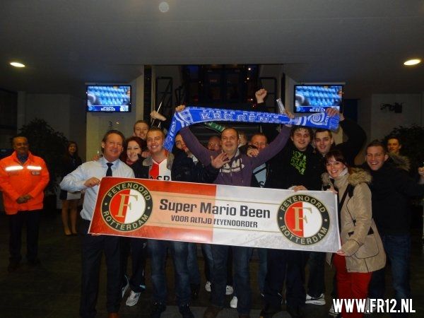 Feyenoorders op bezoek bij Mario Been