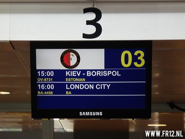 Vertrek selectie naar Kiev