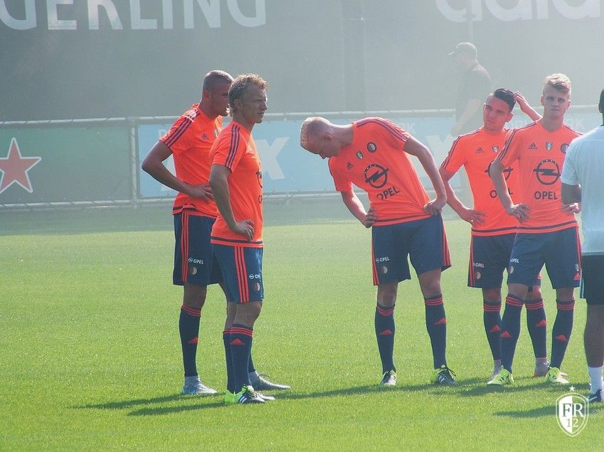 Kuyt's eerste training