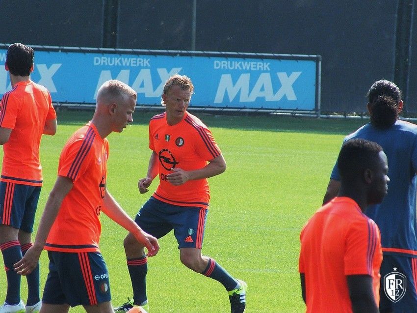Kuyt's eerste training