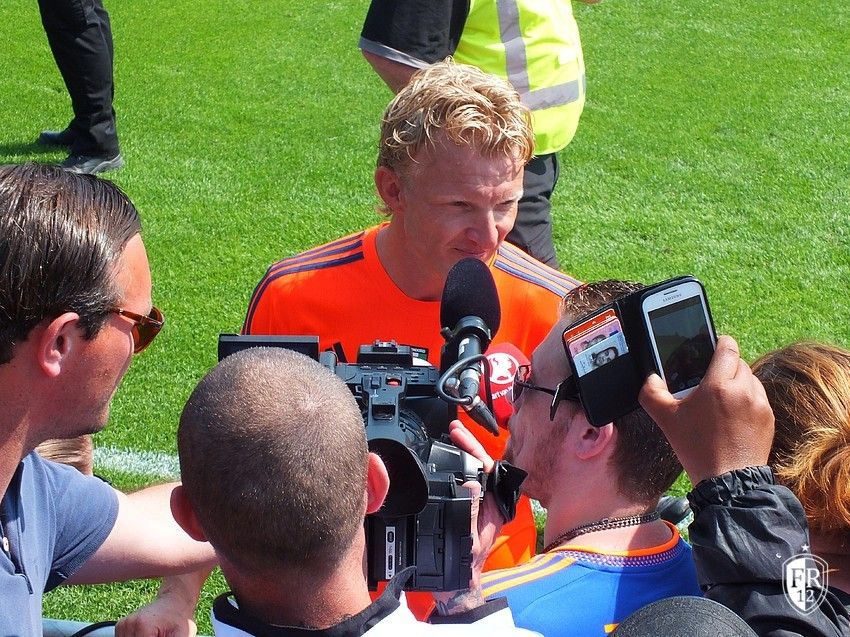 Kuyt's eerste training