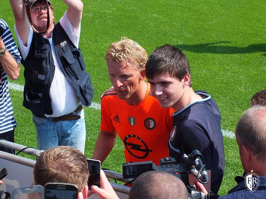 Kuyt's eerste training