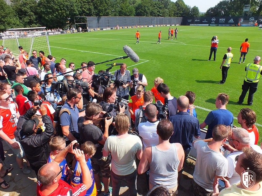 Kuyt's eerste training