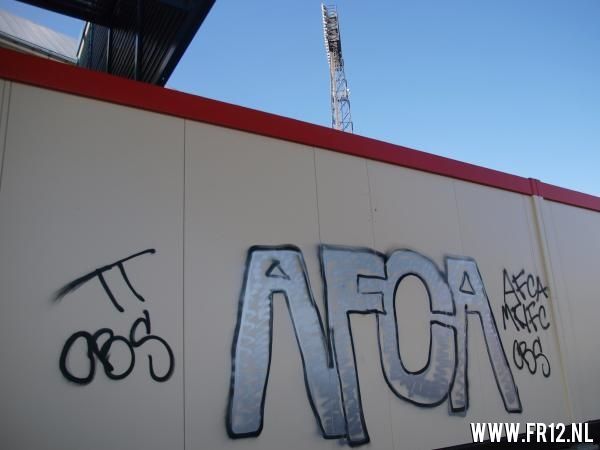AFCA spuitwerk op fanshop en De Kuip