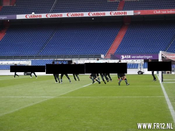 Zaterdag training in De Kuip