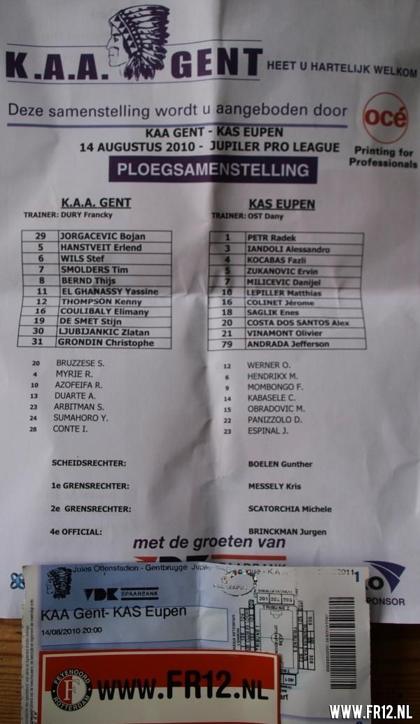 Stadionbezoek KAA GENT