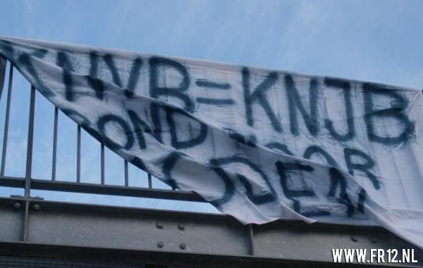 Demonstratie bekerfinale bij De Kuip
