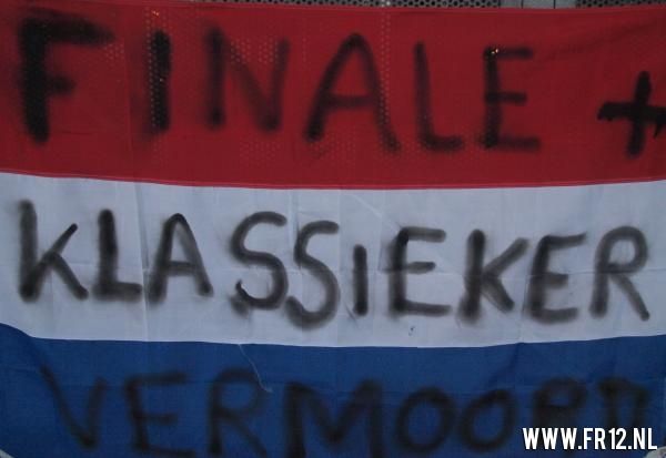 Demonstratie bekerfinale bij De Kuip