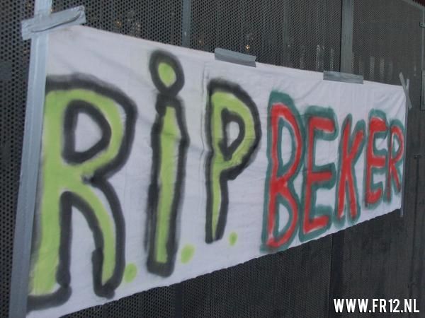 Demonstratie bekerfinale bij De Kuip
