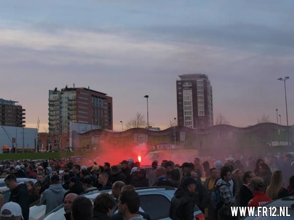 Demonstratie bekerfinale bij De Kuip