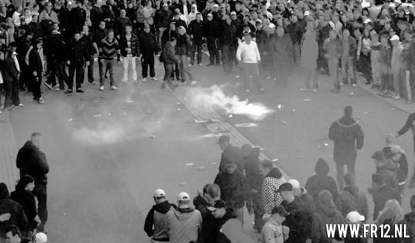 Demonstratie bekerfinale bij De Kuip