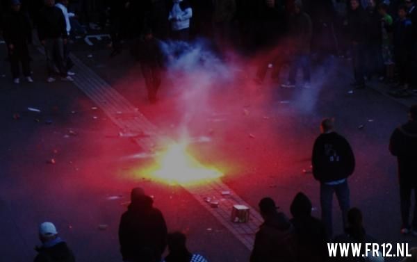 Demonstratie bekerfinale bij De Kuip