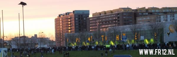 Demonstratie bekerfinale bij De Kuip