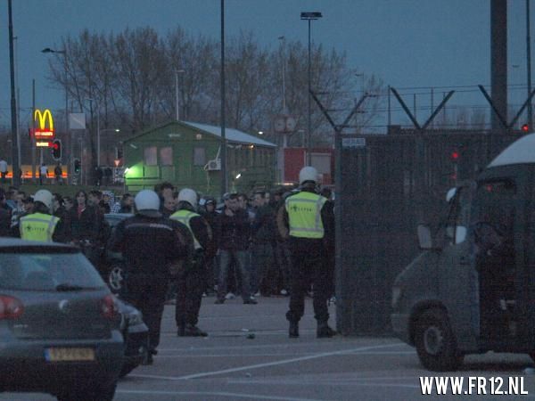 Demonstratie bekerfinale bij De Kuip