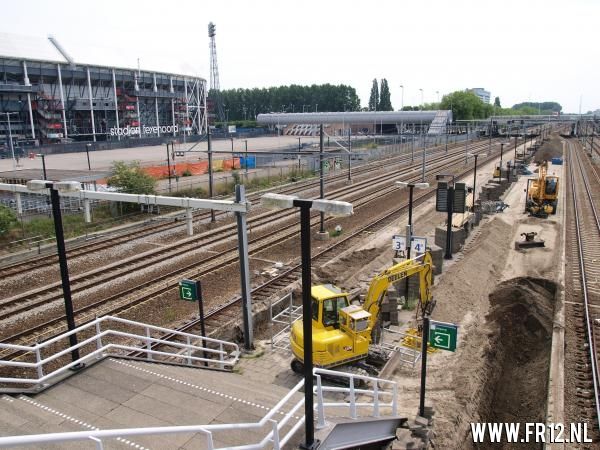 Werkzaamheden station Stadion Feyenoord