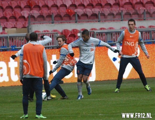 Oranje kleurt rood-wit