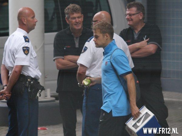 Training Sparta Praag in de kuip