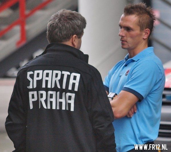Training Sparta Praag in de kuip