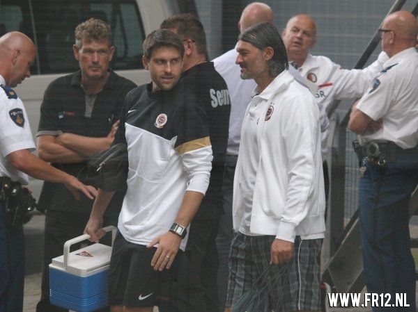 Training Sparta Praag in de kuip
