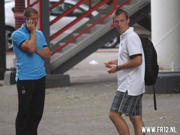 Training Sparta Praag in de kuip
